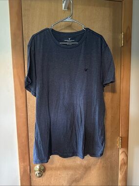 American Eagle Outfitters Dark Blue Crew Neck Tee